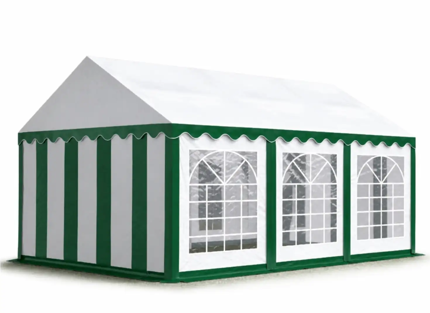 Location de chapiteau 3 × 6 m – Blanc et vert